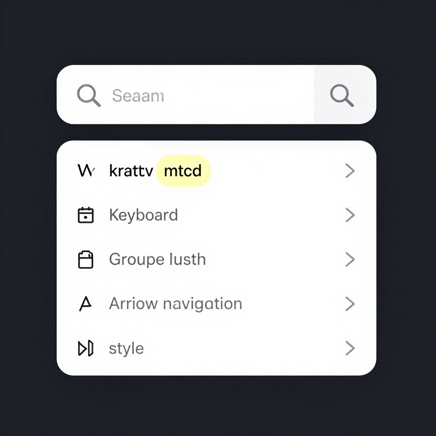Search Autocomplete Dropdown UI sample 1