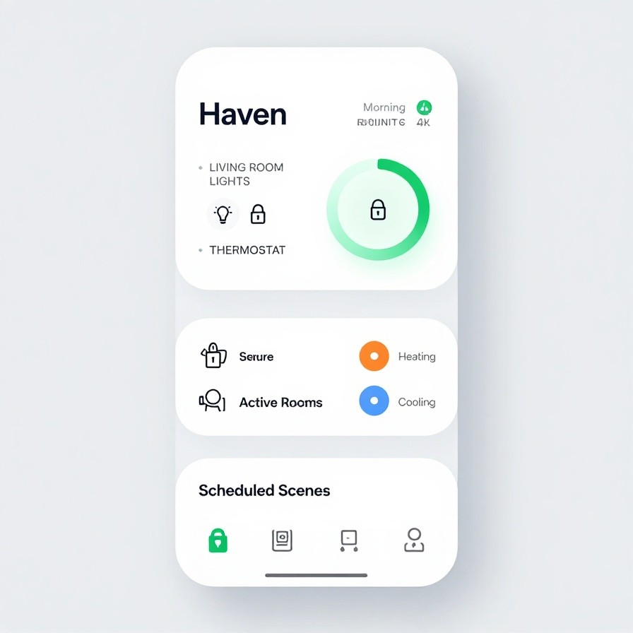Smart Home Control UI sample 1