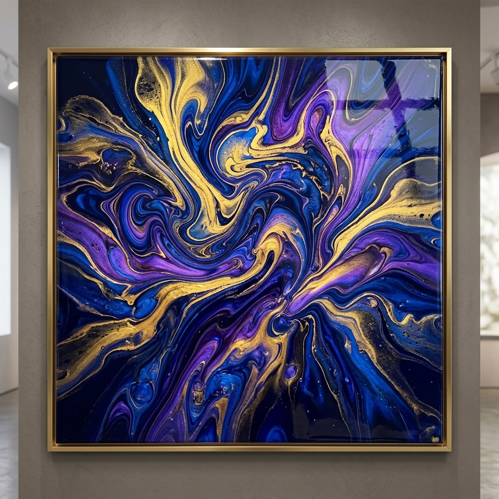 3D Fluid Abstract Background sample 1