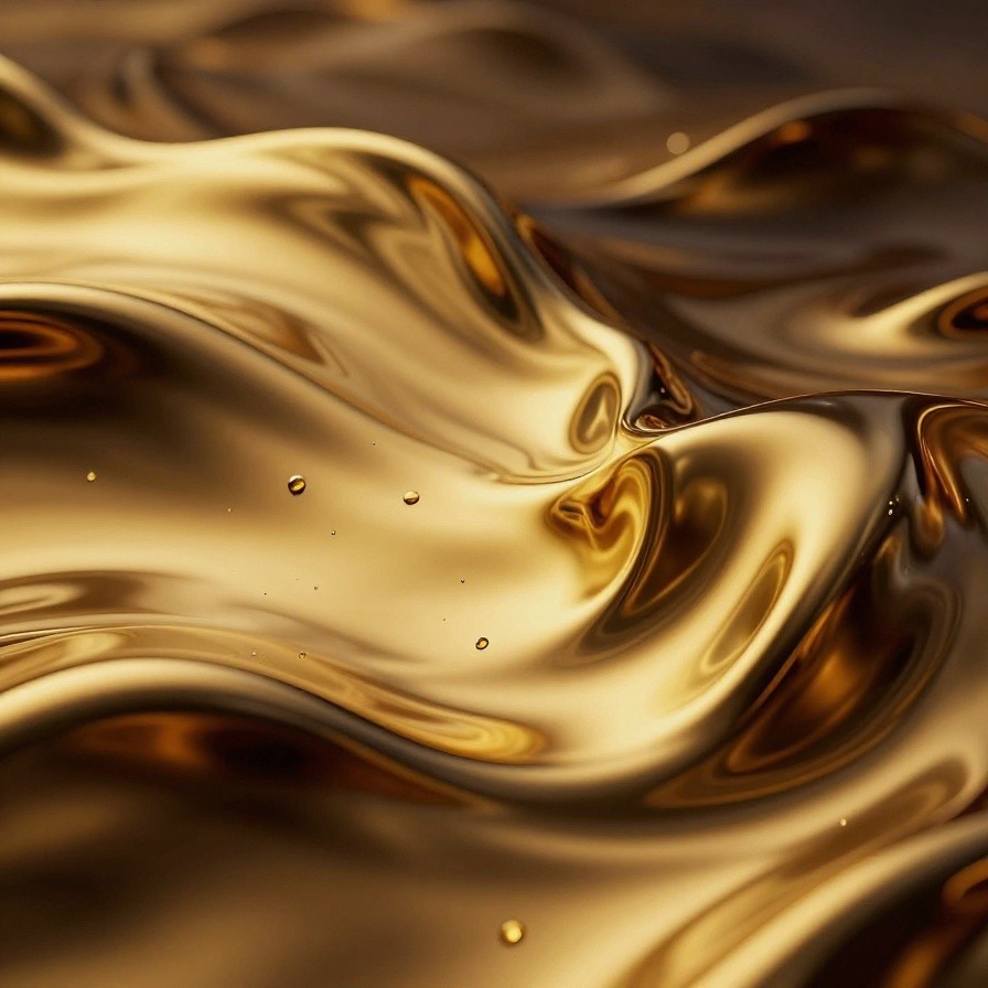 Abstract Liquid Gold sample 1