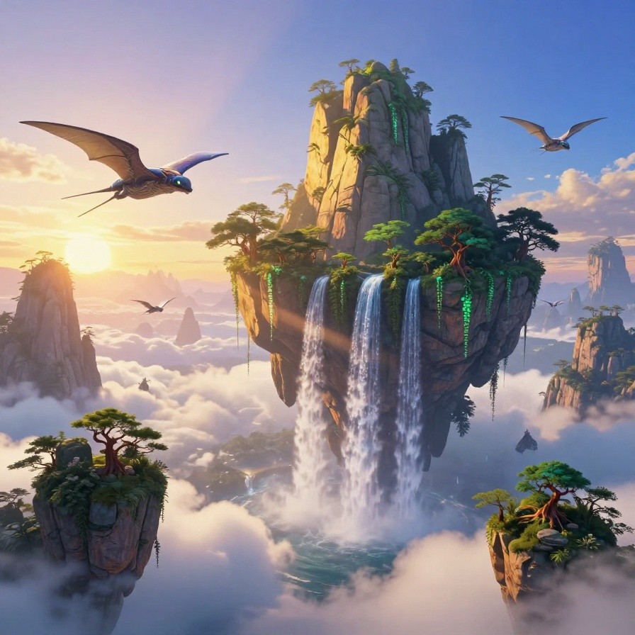 Mystical Floating Mountains sample 1